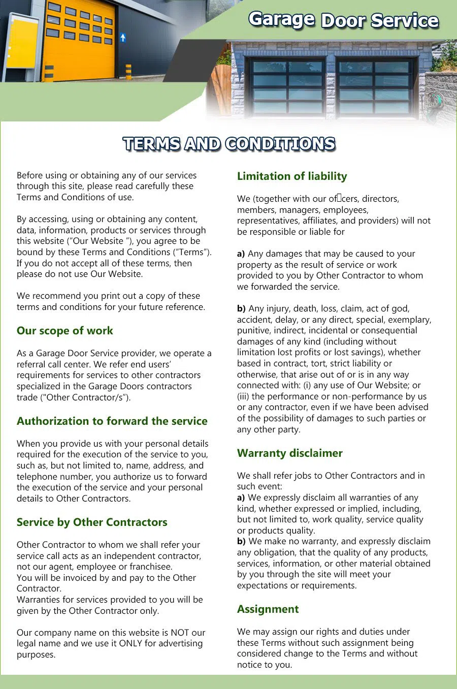 Expert Garage Doors Repair Service Columbus, OH 614-547-6331